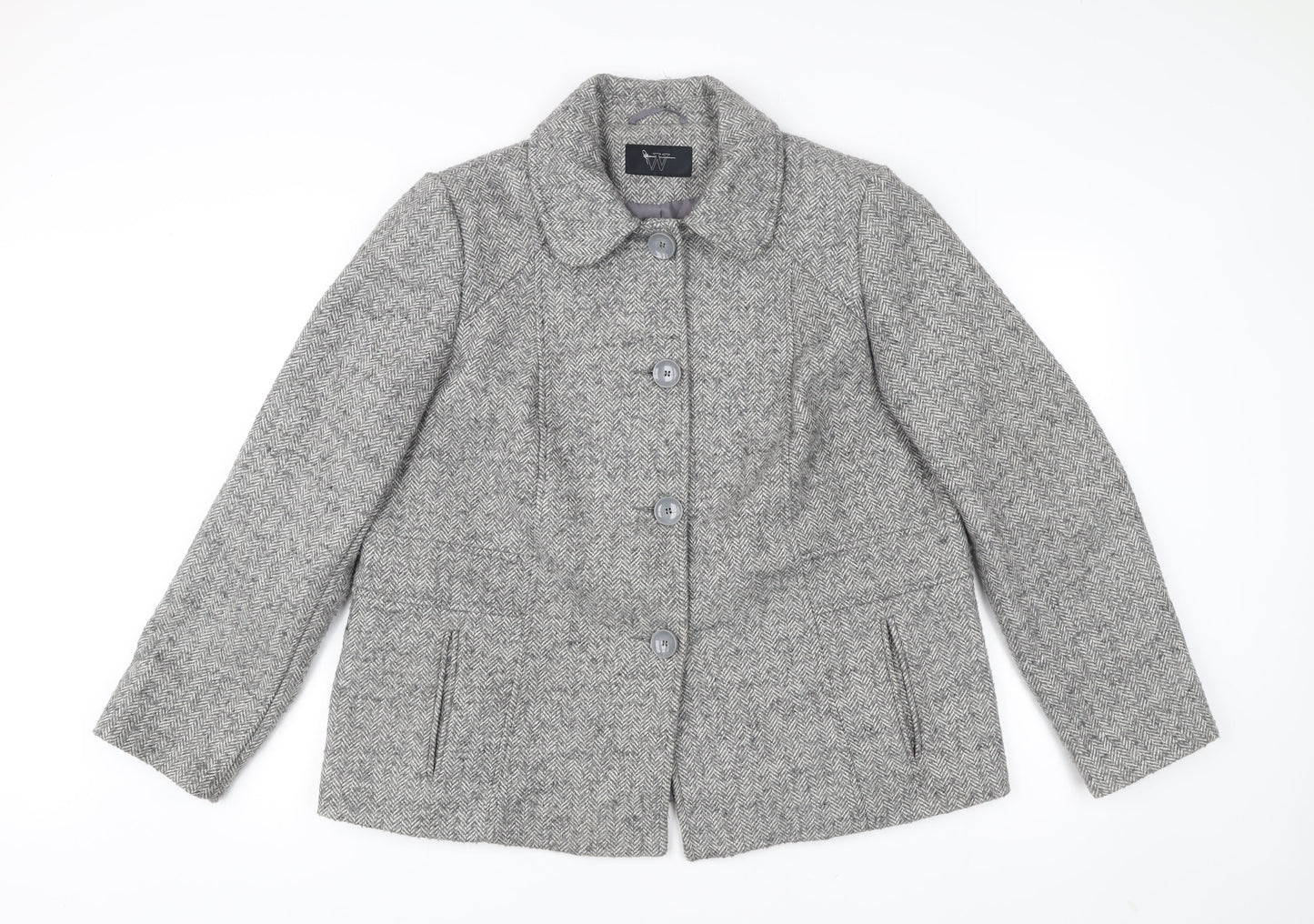 Womens UK Size 20 BHS Grey Overcoat