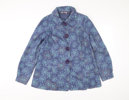 Womens UK Size 12 Monsoon Blue Trench Coat