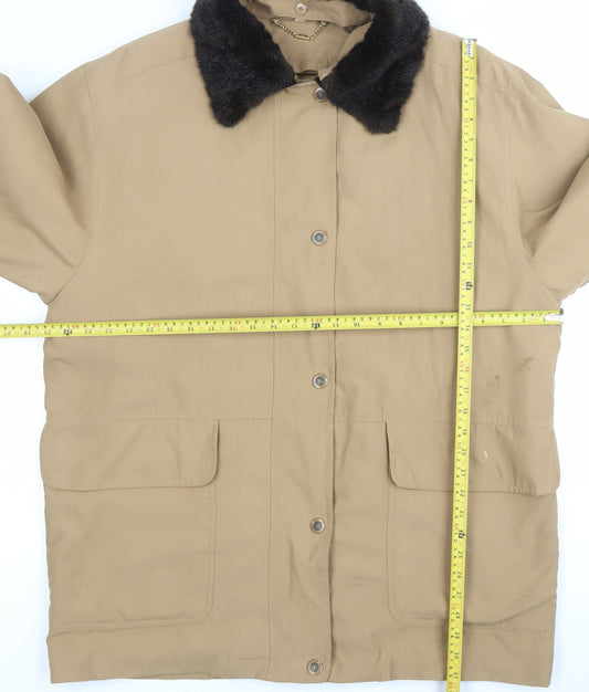 Womens UK Size L Viyella Beige Overcoat