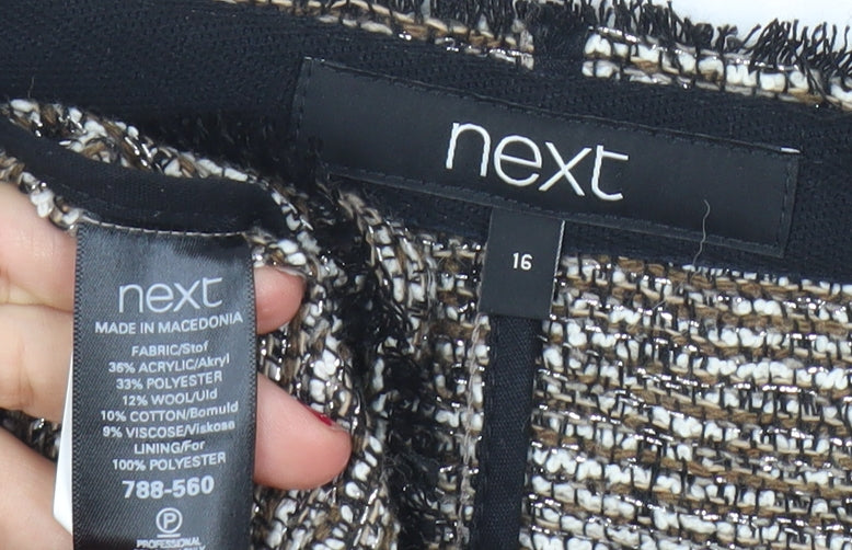 Womens UK Size 16 NEXT Brown Basic Jacket