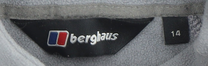Berghaus Women’s Grey Fleece Sweatshirt Size 14 Regular Outdoor Pullover