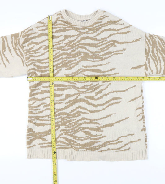 Womens UK Size 10 ASOS Beige Pullover Jumper