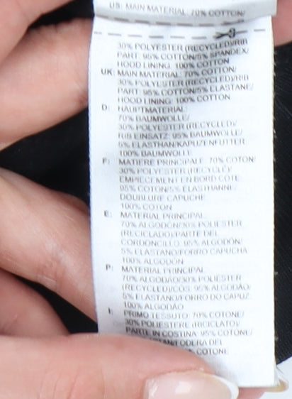 Adidas Womens Black Pullover Hoodie Size 6 XS Regular Fit