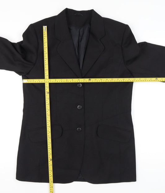 Classic Woman Black Blazer Jacket Women Size 14 UK Work Formal