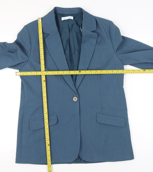 Primark Women’s Blue Blazer Jacket Size S Regular Fit Workwear
