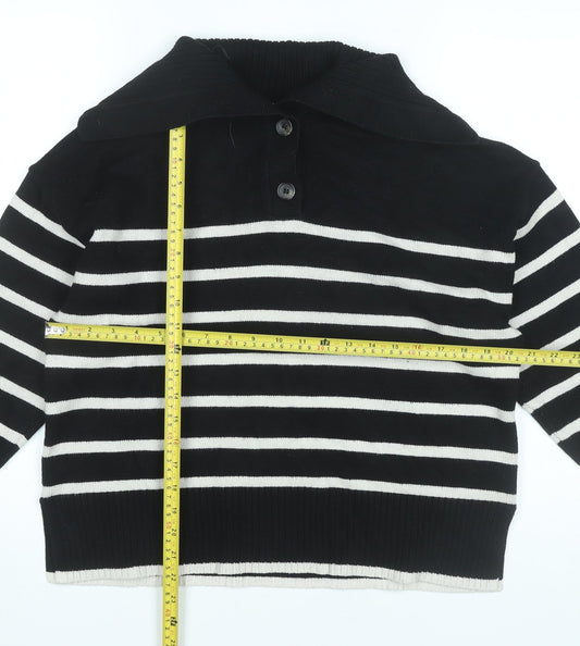 Womens UK Size M Zara Black Pullover Jumper