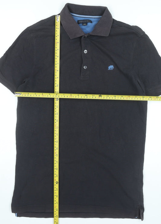 Banana Republic Men's Black Small Polo Shirt Cotton Stretch