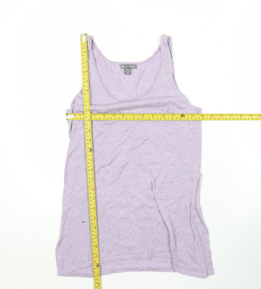Gap Womens Purple XS Tank Top 100% Cotton Scoop Neck Summer Casual