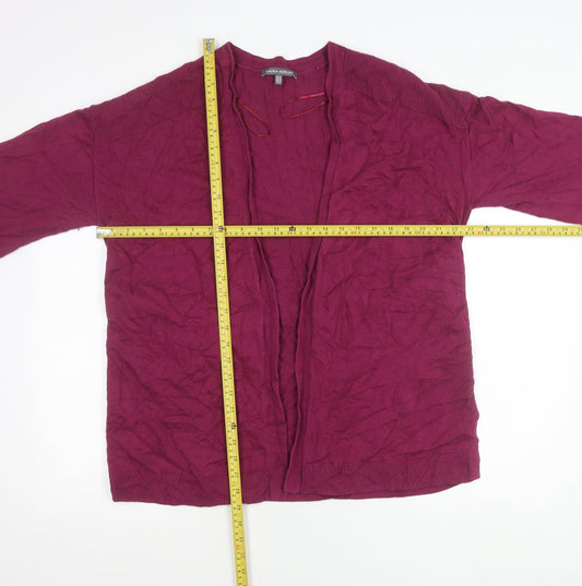 Womens UK Size 14 Laura Ashley Purple Cardigan Jumper