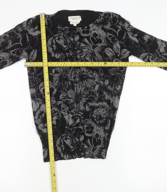 Womens UK Size 6 NEXT Black Tunic Blouse