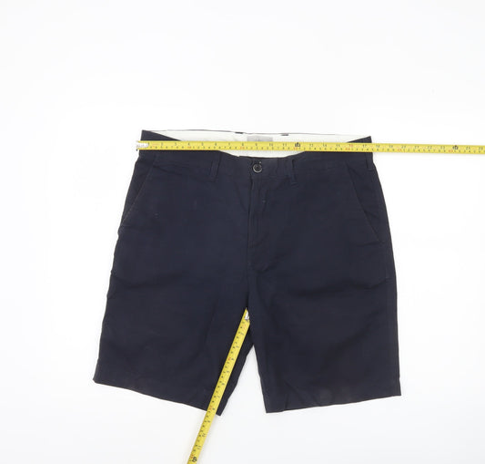 Marks and Spencer Men's Blue 34 Chino Shorts Cotton Casual