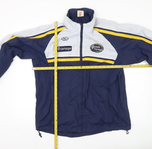 Mens UK Size XL ISC Blue Windbreaker Coat