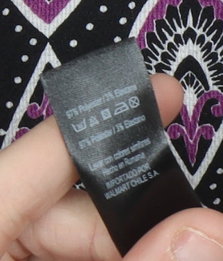 George Women’s Black Pink Geometric Shift Dress Size 14