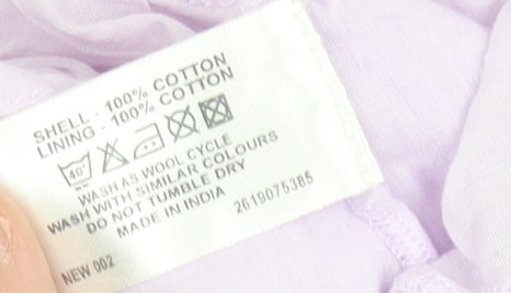 Bay Women’s Purple Cotton A-Line Knee Length Skirt Size 14