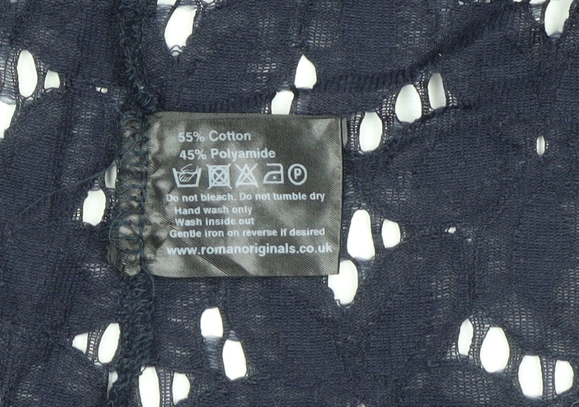 Roman Women’s Blue Lace Blazer Jacket Size 14 Formal Occasion