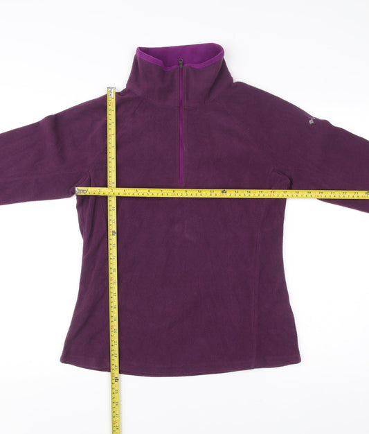 Columbia Womens Purple Fleece Pullover Sweatshirt M Hiking Outdoor