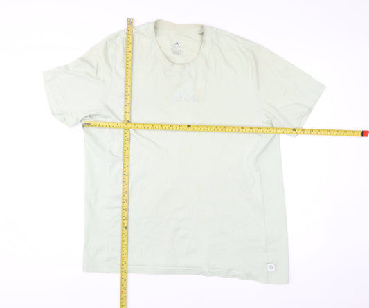 Mens UK Size L adidas Beige T-Shirt