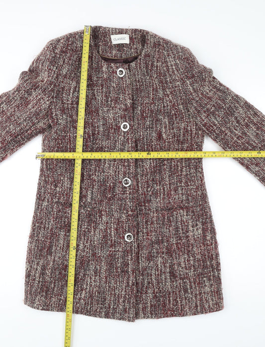 Womens UK Size 8 Marks and Spencer Multicoloured Overcoat