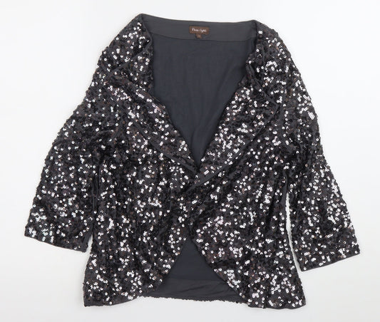 Womens UK Size 12 Phase Eight Black Cardigan Jumper