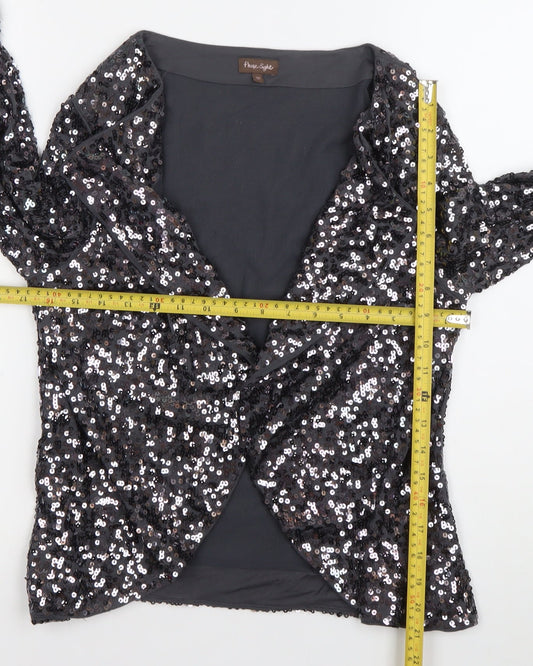 Womens UK Size 12 Phase Eight Black Cardigan Jumper