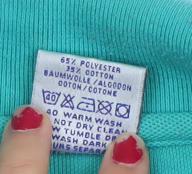 Jerzees Men's Green Royal Marines Polo Shirt Size M Embroidered