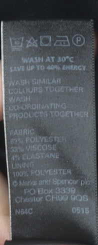 Marks and Spencer Women’s Black Size 8 Pencil Skirt Workwear