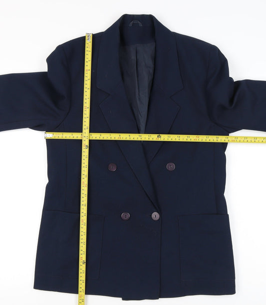 Debenhams Women’s Blue Size 12 Double-Breasted Suit Jacket