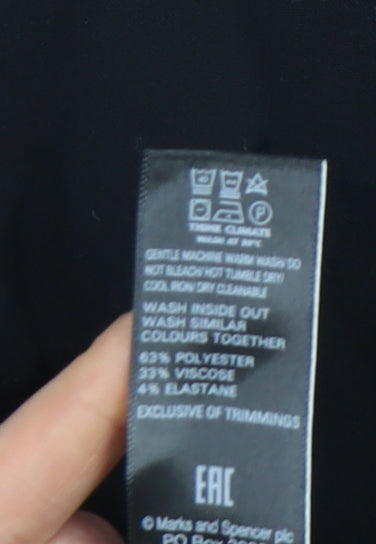 Marks and Spencer Women’s Black Size 8 Pencil Skirt Workwear Formal