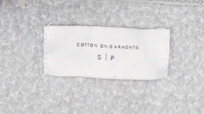 Mens UK Size S Cotton On Grey Pullover Hoodie