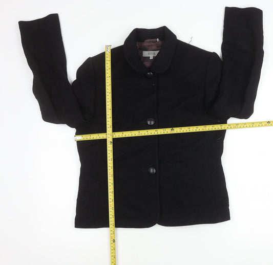 Marks and Spencer Womens Black Blazer Jacket Size 12 Formal Workwear