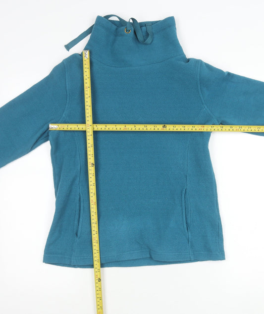 Cotton Traders Women’s Blue Fleece Pullover Sweatshirt Size 10