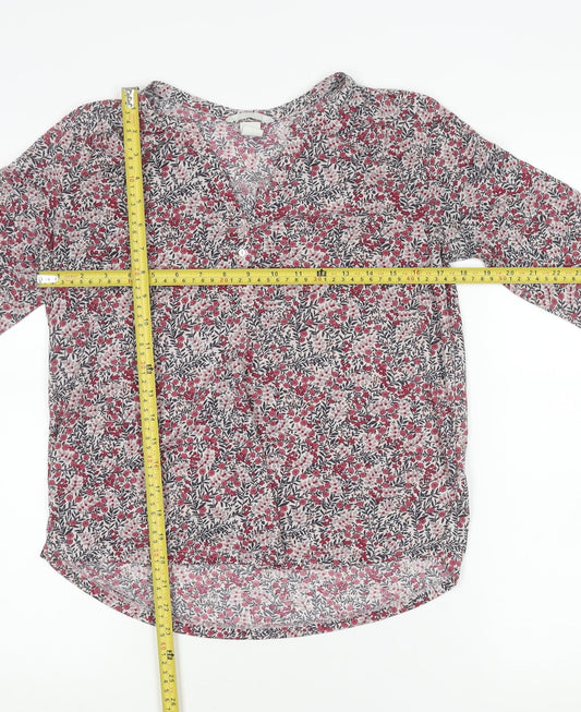 Womens UK Size S H&M Multicoloured Tunic Blouse