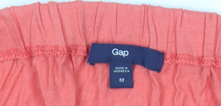 Gap Women’s Orange Strapless Knee Length Casual Dress Size M