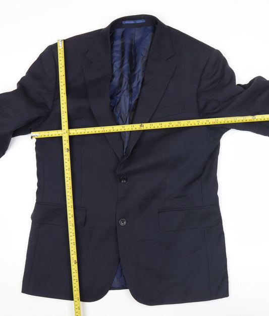 Charles Tyrwhitt Men’s Navy Blue Slim Fit Wool Blazer Jacket 40R