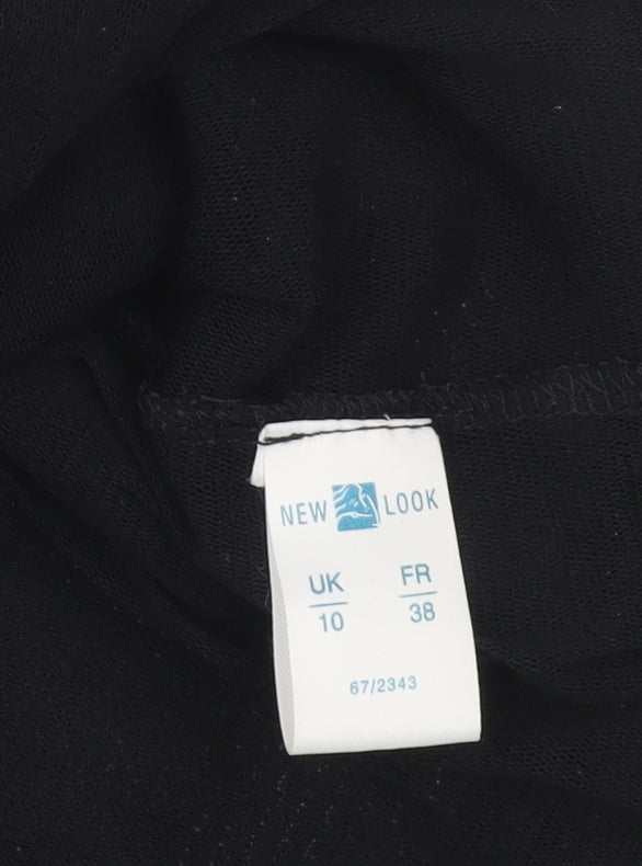 New Look Women’s Black Midi Straight Pencil Skirt Size 10 Party