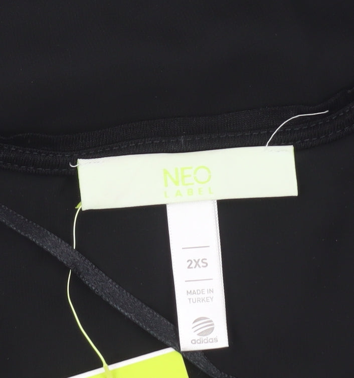 Womens UK Size 2XS adidas Black Basic Tank