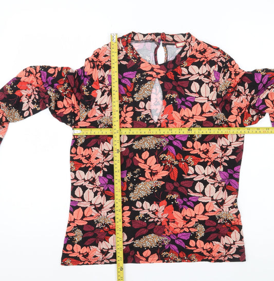 Joe Browns Womens Multicoloured Floral Tunic Blouse UK 12 Long Sleeve