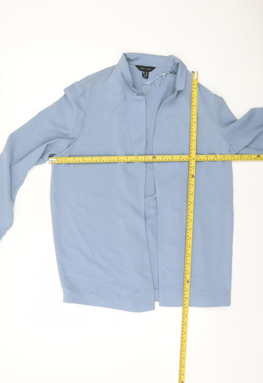 New Look Women’s Blue Size 12 Long Sleeve Blouse