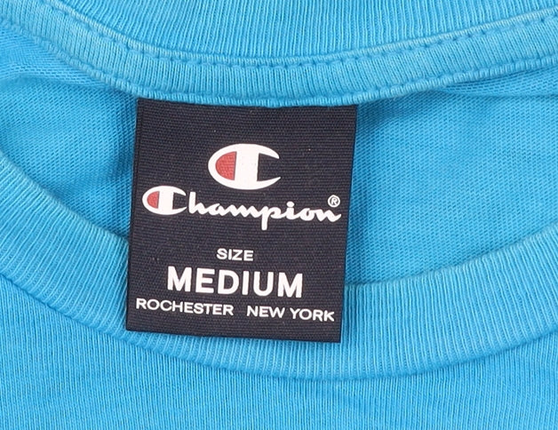 Mens UK Size M Champion Blue T-Shirt