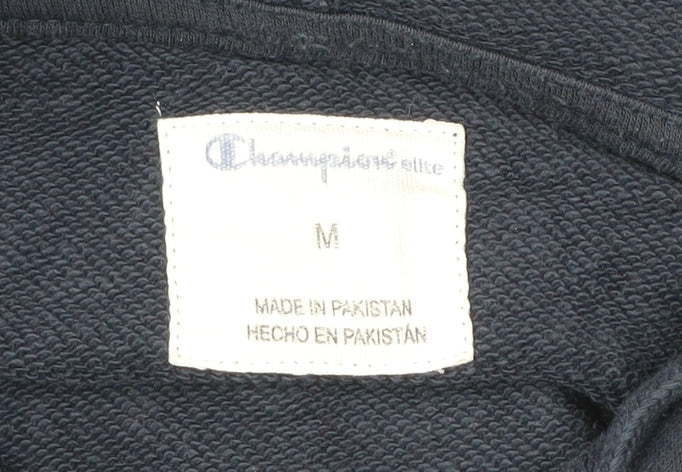 Mens UK Size M Champion Blue Pullover Hoodie