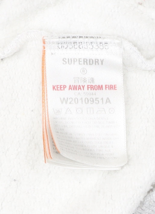 Superdry Men’s Grey Graphic Sweatshirt XS Pullover Crew Neck