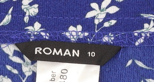 Womens UK Size 10 Roman A-Line Jersey Skirt