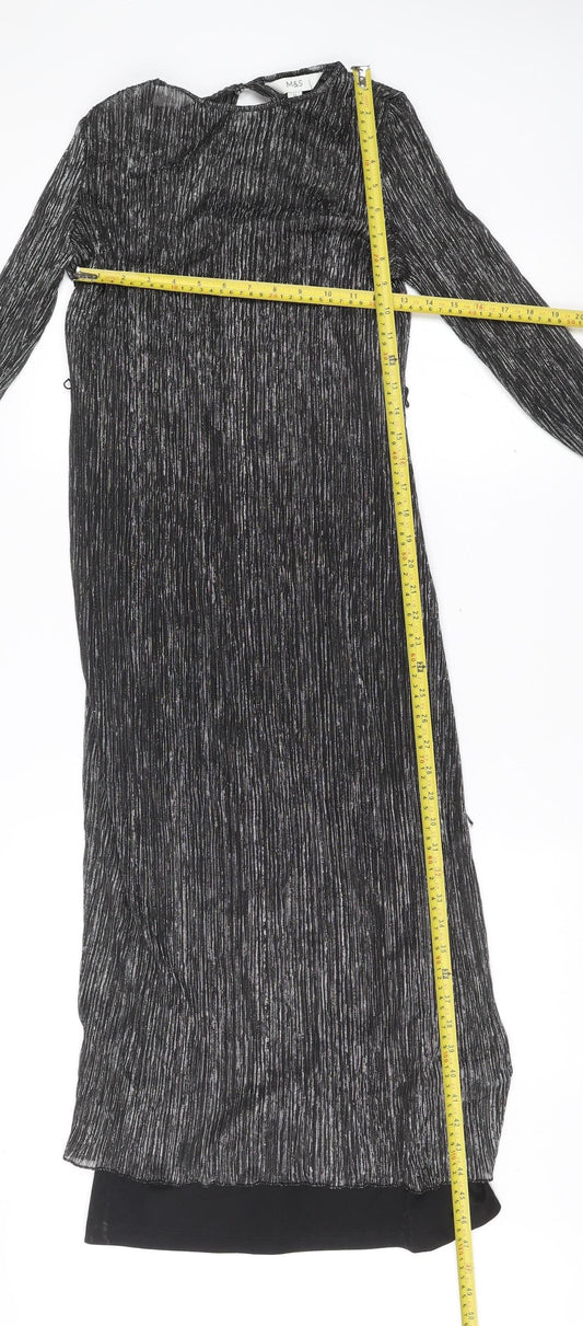 Marks and Spencer Womens Black Size 12 Bodycon Party Dress