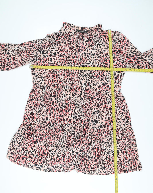 F&F Women’s Multicoloured Animal Print Shift Dress Size 18