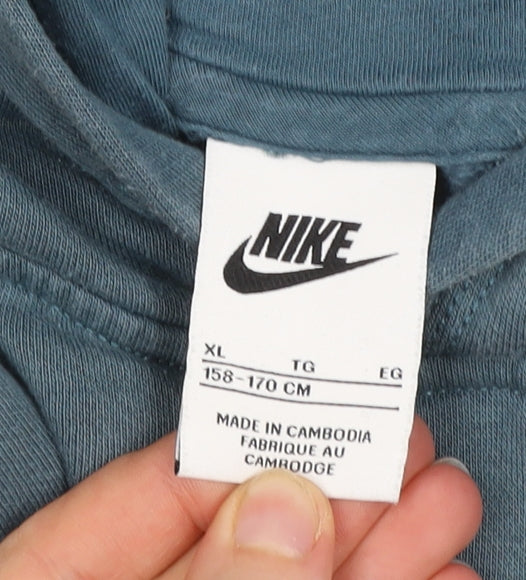Additional view of Nike Teens Blue Pullover Hoodie XL Cotton Blend Sportswear