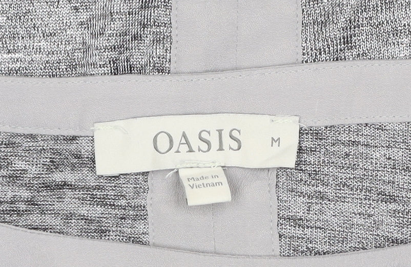 Womens UK Size M Oasis Grey Basic T-Shirt