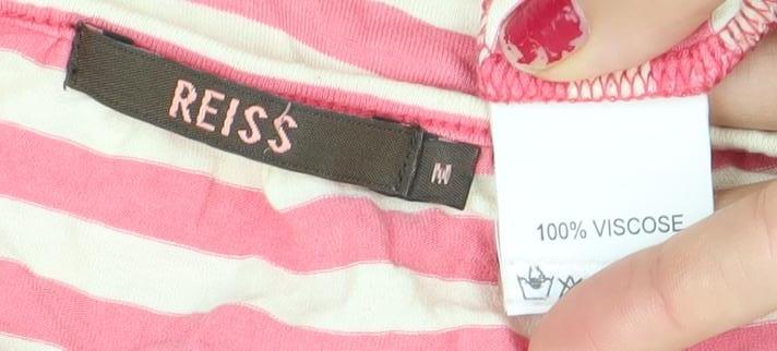 Womens UK Size M Reiss Pink Tunic Blouse