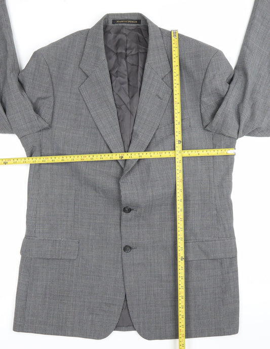 Mens UK Size 42 Marks and Spencer Regular Grey Suit Jacket