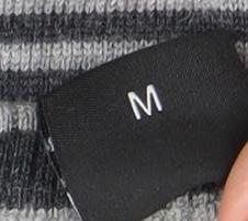 Hugo Boss Men’s Grey Striped Slim Fit V-Neck Cotton Jumper M