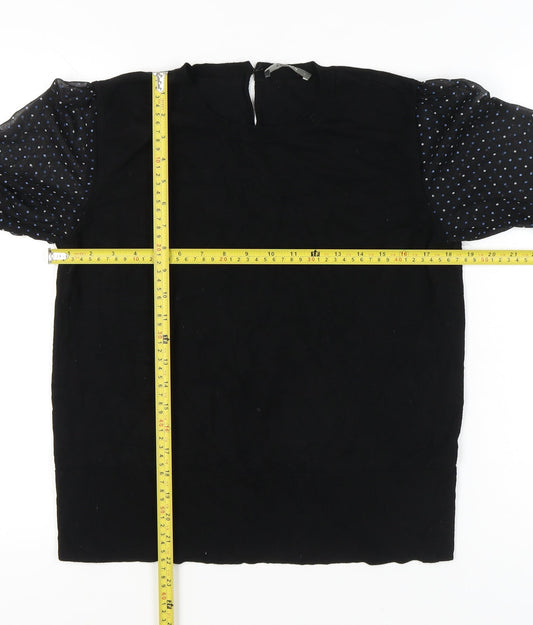 Womens UK Size L Oasis Black Pullover Jumper